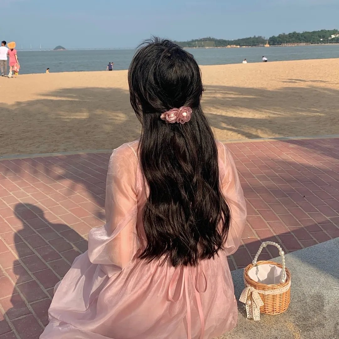 在海边